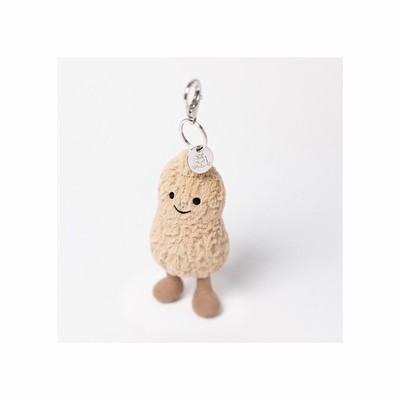 Jellycat Amuseables Peanut Bag Charm Australia | 081647VRD